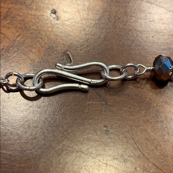 Handmade sterling silver wrapped crystal set - Picture 3 of 7